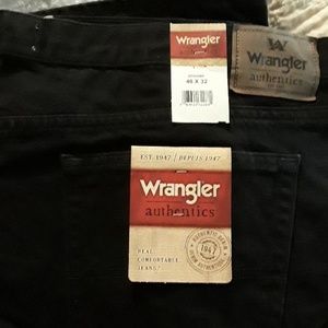 NWT Wrangler Authentics black jeans